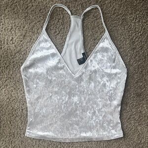 Forever 21 silver Crop Top